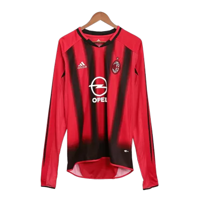 AC Milan Home Jersey Retro 2004/05 - Long Sleeve - gojersey