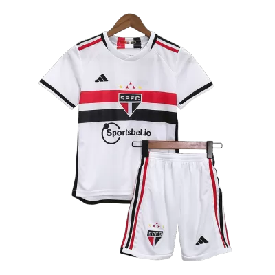 Sao Paulo FC Home Jersey Kit 2023/24 Kids(Jersey+Shorts) - gojersey