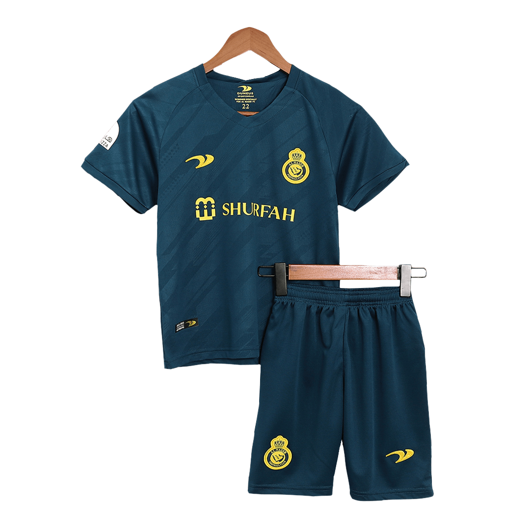 Kid's Al Nassr Home Soccer Jersey Kit(Jersey+Shorts) 2022/23