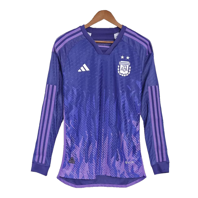 Authentic Argentina Long Sleeve Away Jersey 2022 - gojersey