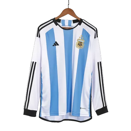 Argentina 3 Stars Home Jersey 2022 - Long Sleeve - gojerseys