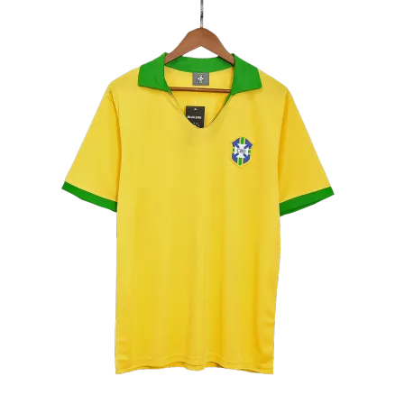 Brazil Home Jersey Retro 1957 - gojerseys