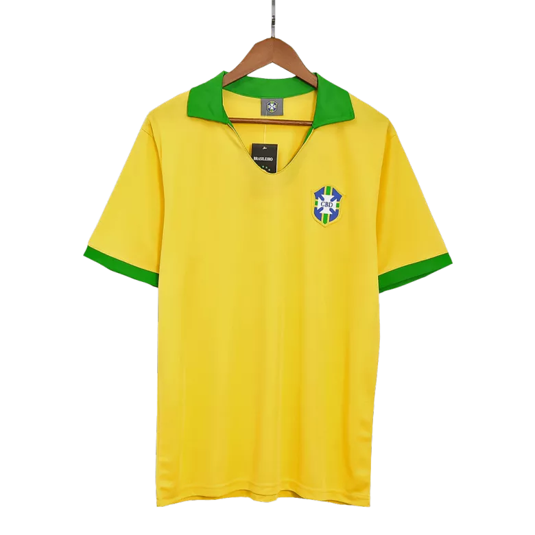 Brazil Home Jersey Retro 1957 - gojersey