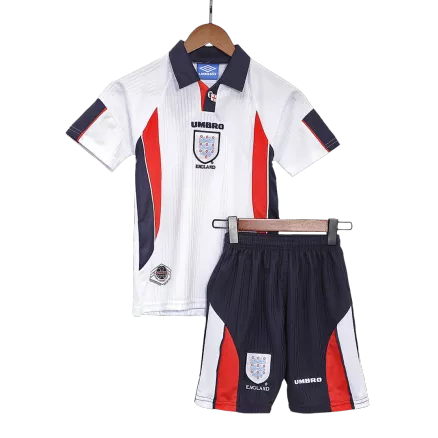 England Home Jersey Kit 1998 Kids(Jersey+Shorts) - gojerseys