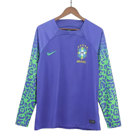 Brazil Away Jersey 2022 - Long Sleeve - gojerseys