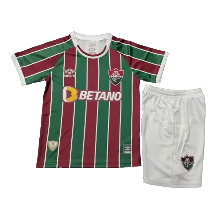 Fluminense FC Away Jersey Kit 2023/24 Kids(Jersey+Shorts) - gojerseys