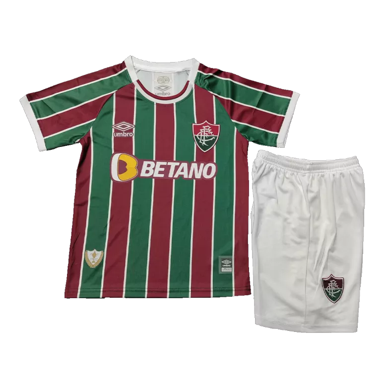 Fluminense FC Away Jersey Kit 2023/24 Kids(Jersey+Shorts) - gojersey