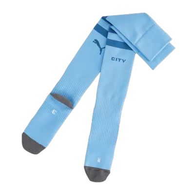 Manchester City Home Soccer Socks 2023/24 - Kid - gojersey