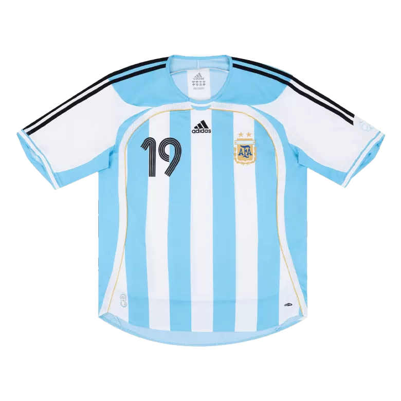 Argentina MESSI #19 Home Jersey Retro 2006 - gojersey