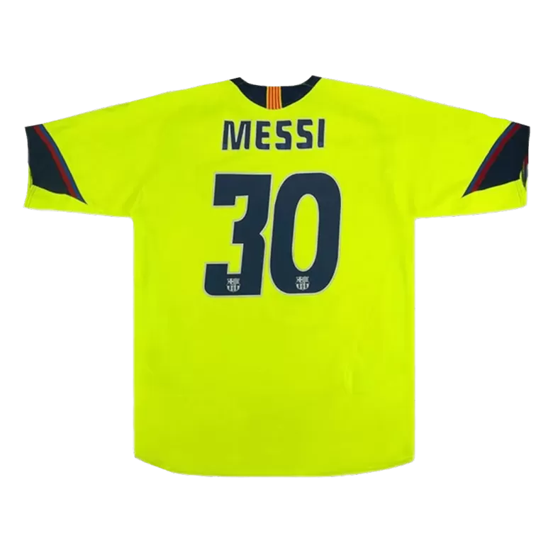 Barcelona MESSI #30 Away Jersey Retro 2005/06 - gojersey