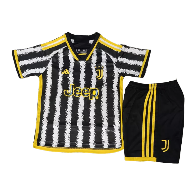 Juventus Home Jersey Kit 2023/24 Kids(Jersey+Shorts)  Discount - gojersey