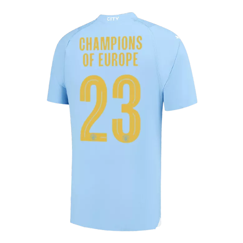 CHAMPIONS OF EUROPE #23 Manchester City Home Jersey Authentic 2023/24 - gojersey
