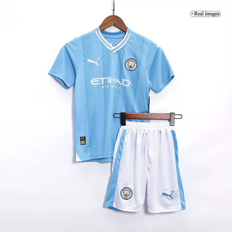 Manchester City Home Jersey Kit 2023/24 Kids(Jersey+Shorts+Socks) - gojersey