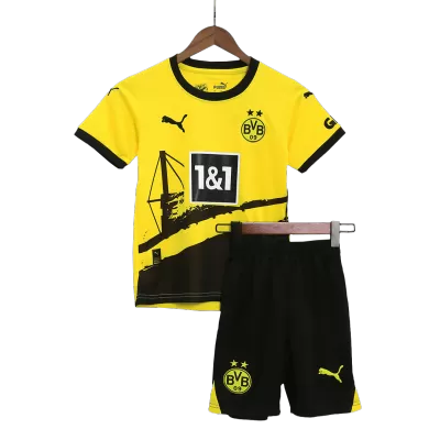 Borussia Dortmund Home Jersey Kit 2023/24 Kids(Jersey+Shorts) - gojersey