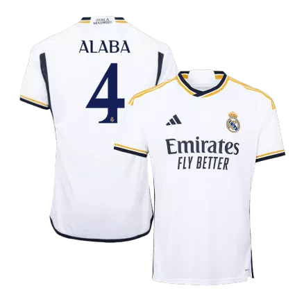 Real Madrid ALABA #4 Home Jersey 2023/24 - gojerseys