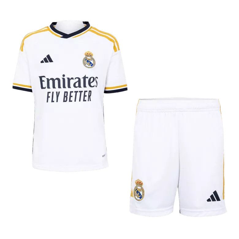 Real Madrid Home Jersey Kit 2023/24 Kids(Jersey+Shorts+Socks) - gojersey