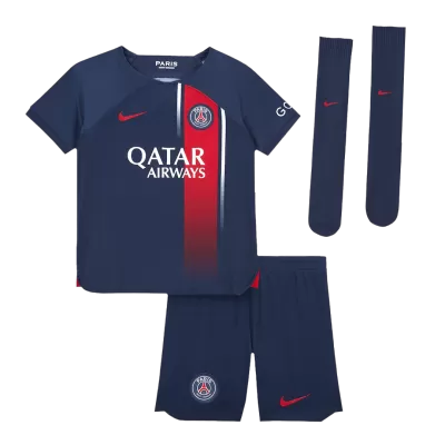 PSG Home Jersey Kit 2023/24 Kids(Jersey+Shorts+Socks) - gojersey
