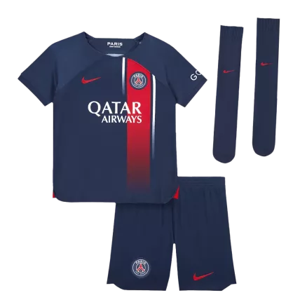 PSG Home Jersey Kit 2023/24 Kids(Jersey+Shorts+Socks) - gojerseys