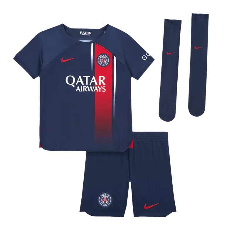 PSG Home Jersey Kit 2023/24 Kids(Jersey+Shorts+Socks) - gojersey