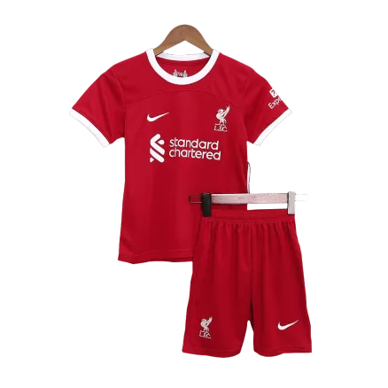 Liverpool Home Jersey Kit 2023/24 Kids(Jersey+Shorts) - gojerseys