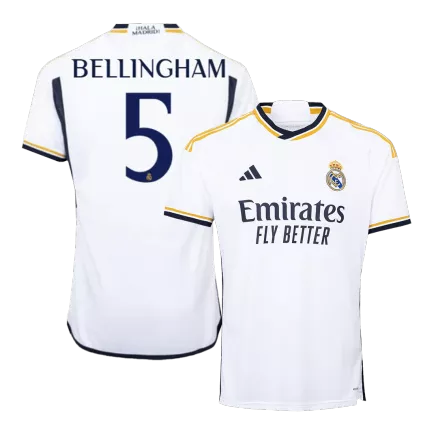 Real Madrid BELLINGHAM #5 Home Jersey 2023/24 - gojerseys