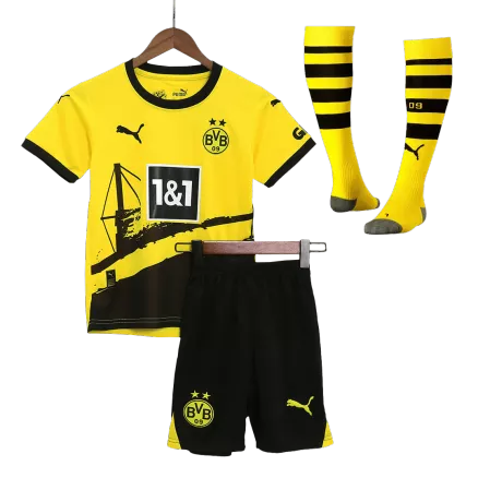 Borussia Dortmund Home Jersey Kit 2023/24 Kids(Jersey+Shorts+Socks) - gojerseys