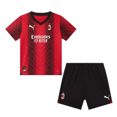 AC Milan Home Jersey Kit 2023/24 Kids(Jersey+Shorts) - gojersey