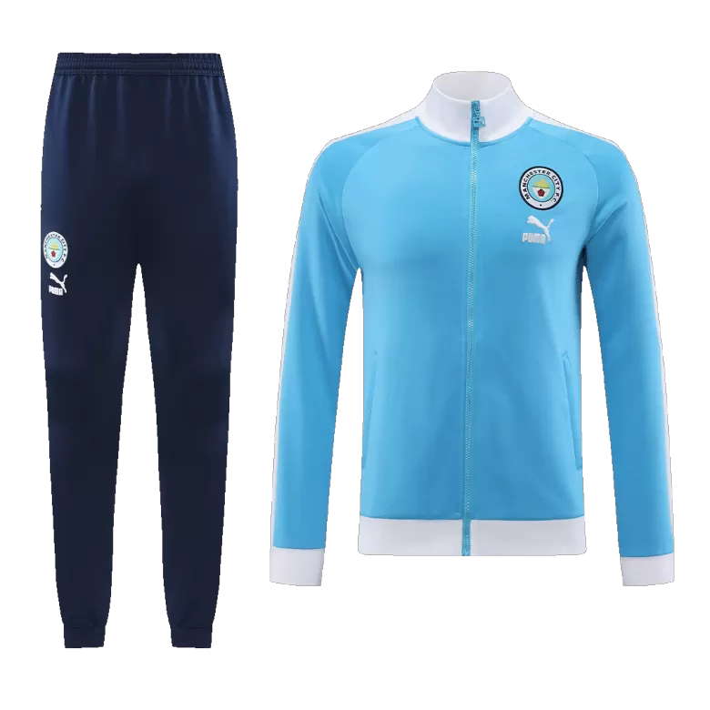 Manchester City Training Kit 2023/24 - Blue (Jacket+Pants) - gojerseys