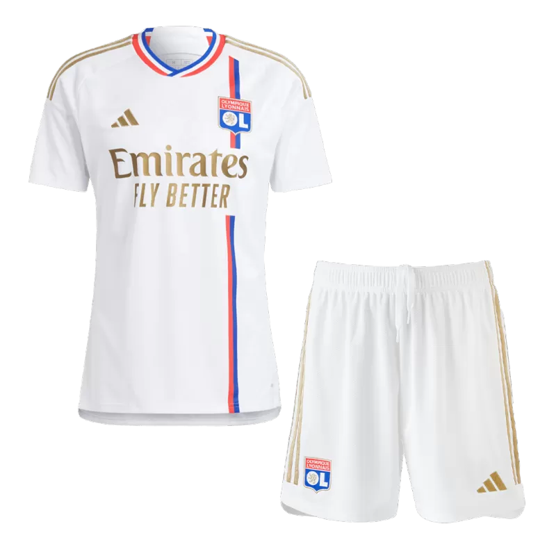 Olympique Lyonnais Home Jersey Kit Authentic 2023/24 with White available at gogoalshop