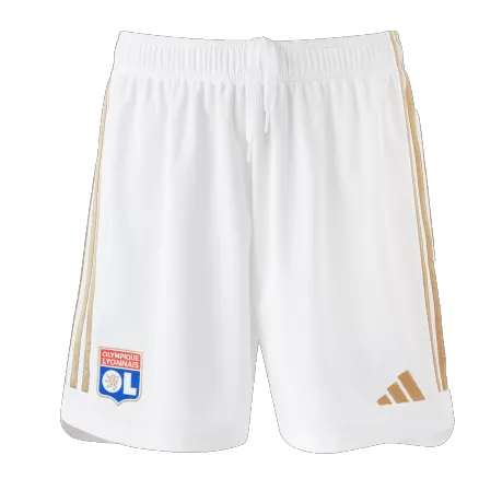 Olympique Lyonnais Home Soccer Shorts Authentic 2023/24 - gojerseys