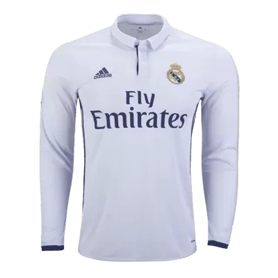 Real Madrid Home Jersey Retro 2016/17 - Long Sleeve - gojersey