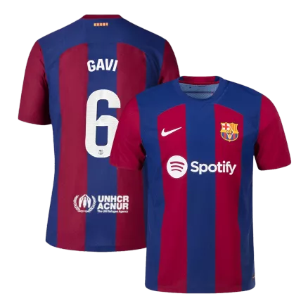 Barcelona GAVI #6 Home Jersey Authentic 2023/24 - gojersey
