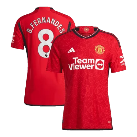 Manchester United B.FERNANDES #8 Home Jersey Authentic 2023/24 - gojerseys