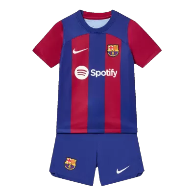 Barcelona Home Jersey Kit 2023/24 Kids(Jersey+Shorts) - gojersey