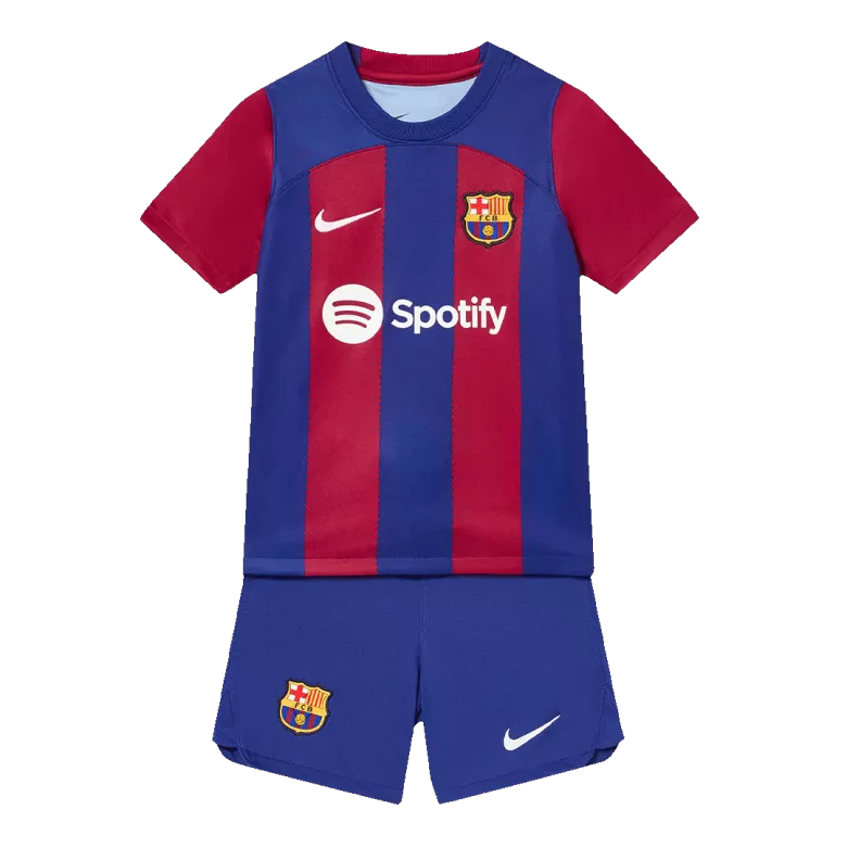 Barcelona Home Jersey Kit 2023/24 Kids(Jersey+Shorts) - gojerseys
