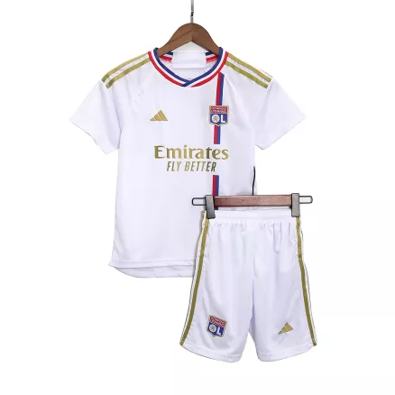 Olympique Lyonnais Home Jersey Kit 2023/24 Kids(Jersey+Shorts) - gojerseys