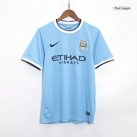 Manchester City Home Jersey Retro 2013/14 - gojersey