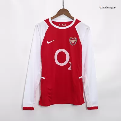 Arsenal Home Jersey Retro 02/04 - Long Sleeve - gojersey