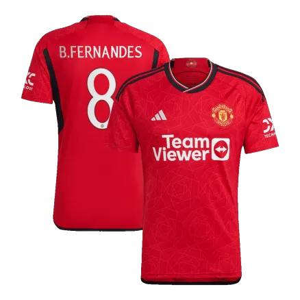 Manchester United B.FERNANDES #8 Home Jersey 2023/24 - UCL Edition - gojerseys