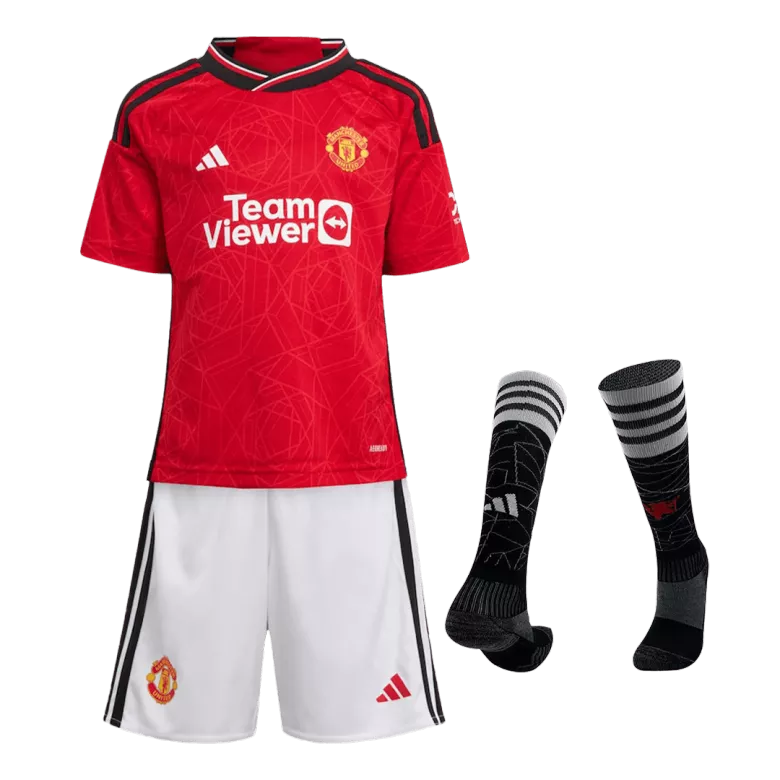 Manchester United Home Jersey Kit 2023/24 Kids(Jersey+Shorts+Socks) - gojersey