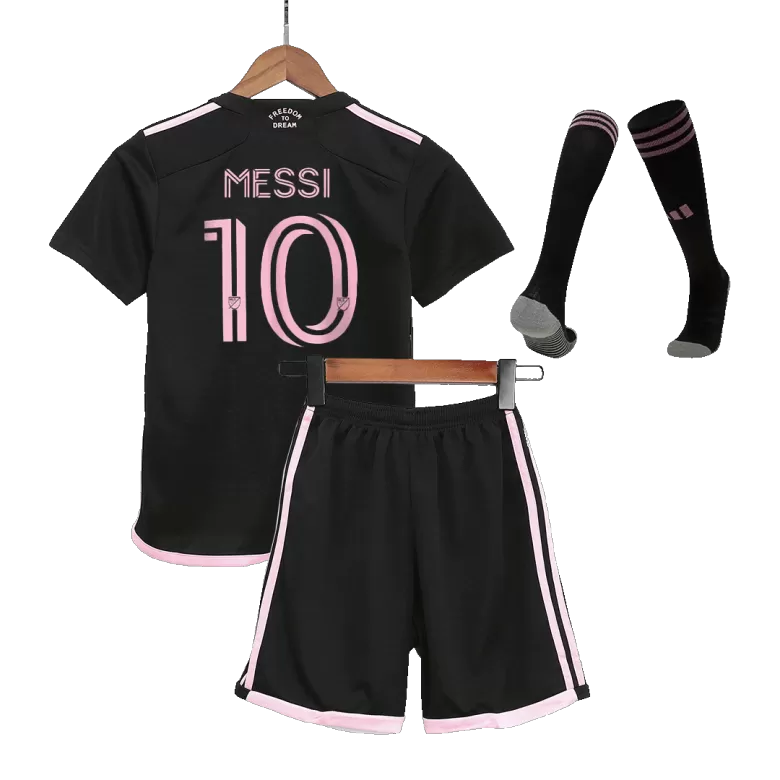 Messi #10 Argentina Away 22/23 Youth Soccer Jersey Set –