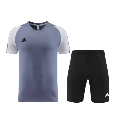 Customize Team Gray Soccer Jerseys Kit(Shirt+Short) - gojersey