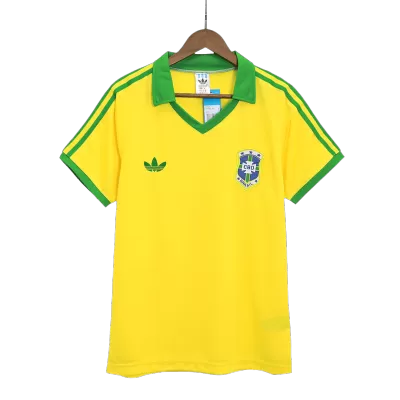 Brazil Home Jersey Retro 1977 - gojersey