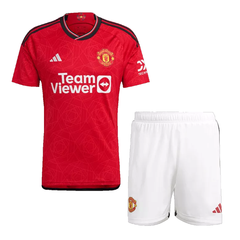Manchester United Home Jersey Kit Authentic 2023/24 (Jersey+Shorts) - gojersey
