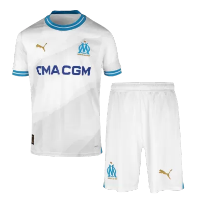Marseille Home Jersey Kit 2023/24 (Jersey+Shorts) - gojersey