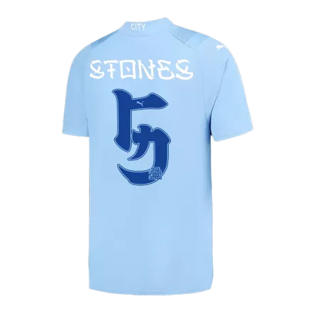 Manchester City STONES #5 Japanese Tour Printing Home Jersey 2023/24 - gojerseys