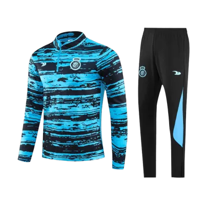 Al Nassr Sweatshirt Kit 2023 - Blue (Top+Pants) - gojersey