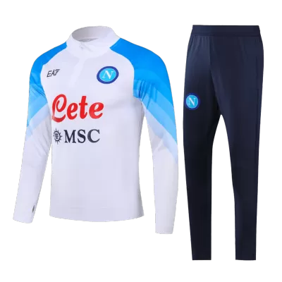 Kid's Napoli Zipper Sweatshirt Kit(Top+Pants) 2023/24 - gojersey
