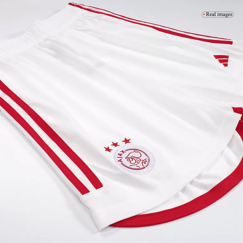 Ajax Home Soccer Shorts 2023/24 - gojersey