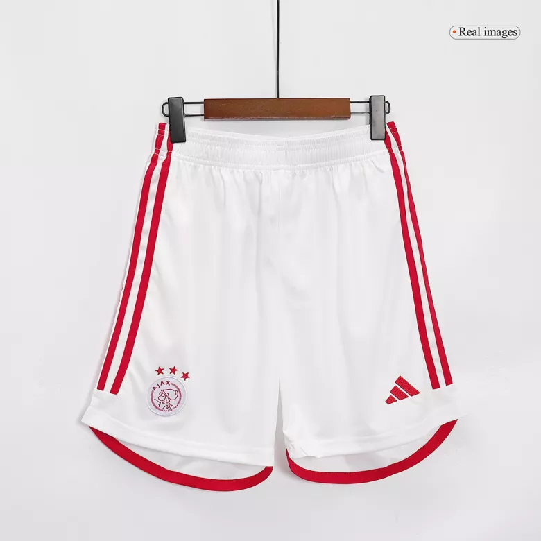 Ajax Home Soccer Shorts 2023/24 - gojersey